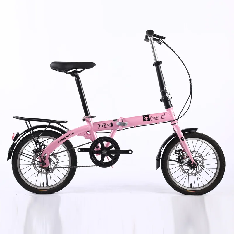 OEM Chinese carbon steel frame folded bicycle size 16 inch 20 inch folding bike