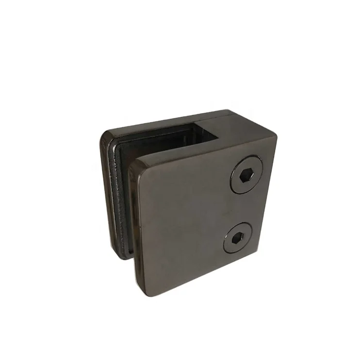
Stainless Steel Casting Black Handrail SS Glass Holder Clips Glass Railing Clamp 