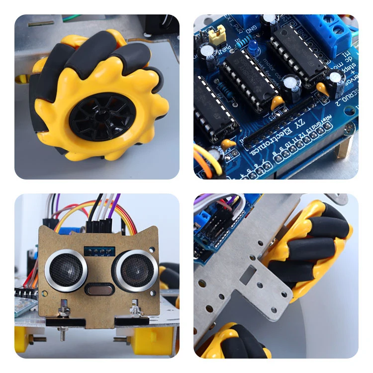 2023 New DIY Smart Robot Starter Kit Remote Control Aluminum Robot Chassis for Students for Education & Maker Boards