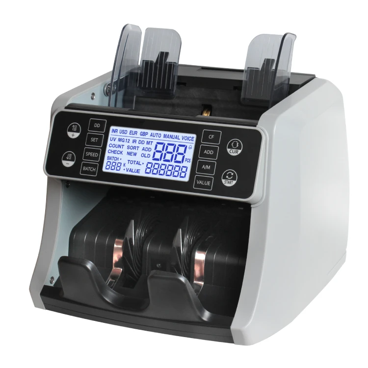 AL-160 Semi- Value Bill Counter Machine Automatic detection of counterfeit banknotes with UV/MG/IR