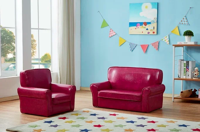 UV-8331 Kids Chesterfield Sofa Kids Room Baby Sofa 90X43X52 Small Children Sofa