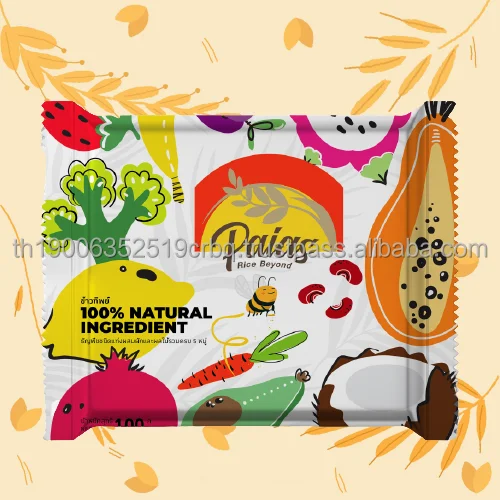 Delicious Thailand Healthy Rice Snack Multi Vitamin Rice Porridge Bar Healthy Food made from 100% Natural Ingredient