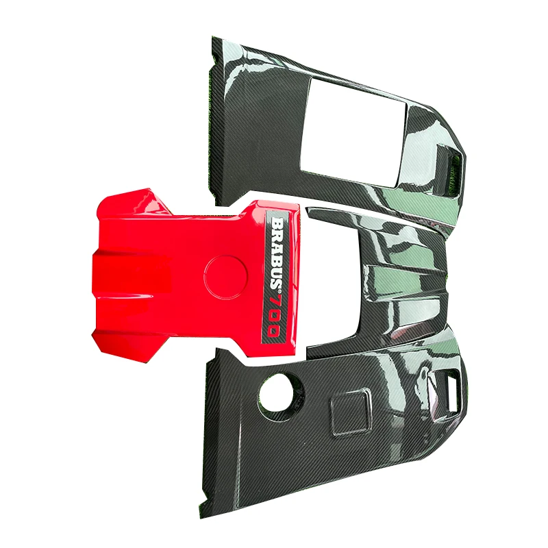 BS B800 Style Dry Carbon Fiber Engine Bay Cover For G-Class G Wagon W464 G500 AMG G63 2018-2020