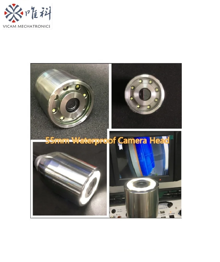 Factory 55mm Borehole Water Well Camera Deep Well Inspection Camera 30m to 200m 10 inch HD Screen Borewell Cameras V10-100