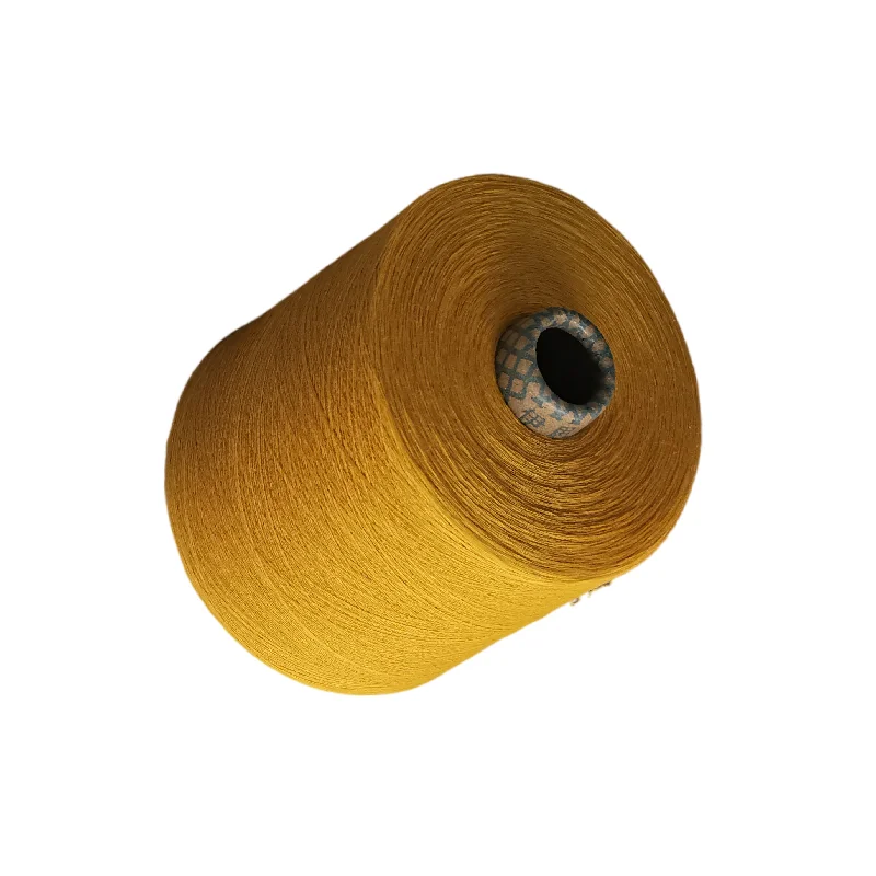 100% Cotton 21S Combed Tight-knit Cellox Yellow 16NM-80NM Space Dyed Yarn Fabric for Hand Knitting Weaving Sewing Embroidery