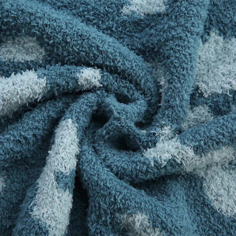 RTS Colorful Cow Pattern Blanket 50*60 Inch Home Sleeping Blanket Fashion Knitted Blanket