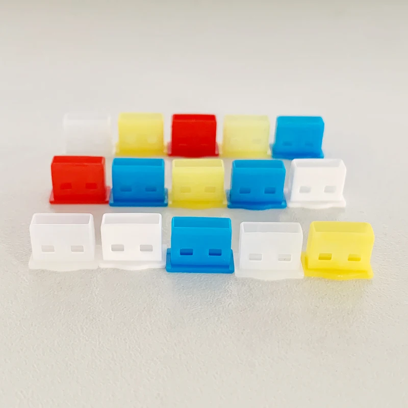 USB A Port Anti Dust Plug Cover Protector (White&Red&Orange&Blue&Black&Transparent)