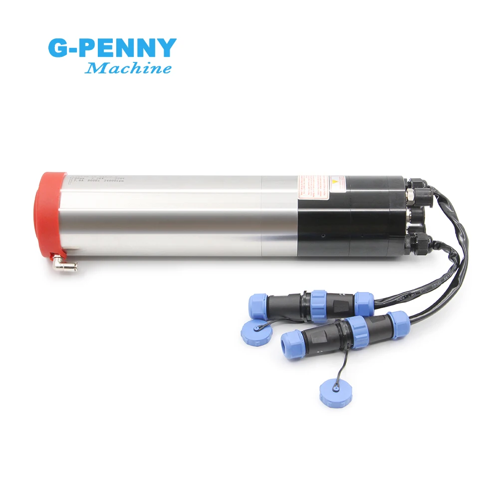 2.2kw Water Cooled Spindle ATC Spindle Motor 220v Rotating spdeed 24000rpm 2Pole 400Hz IS020-15