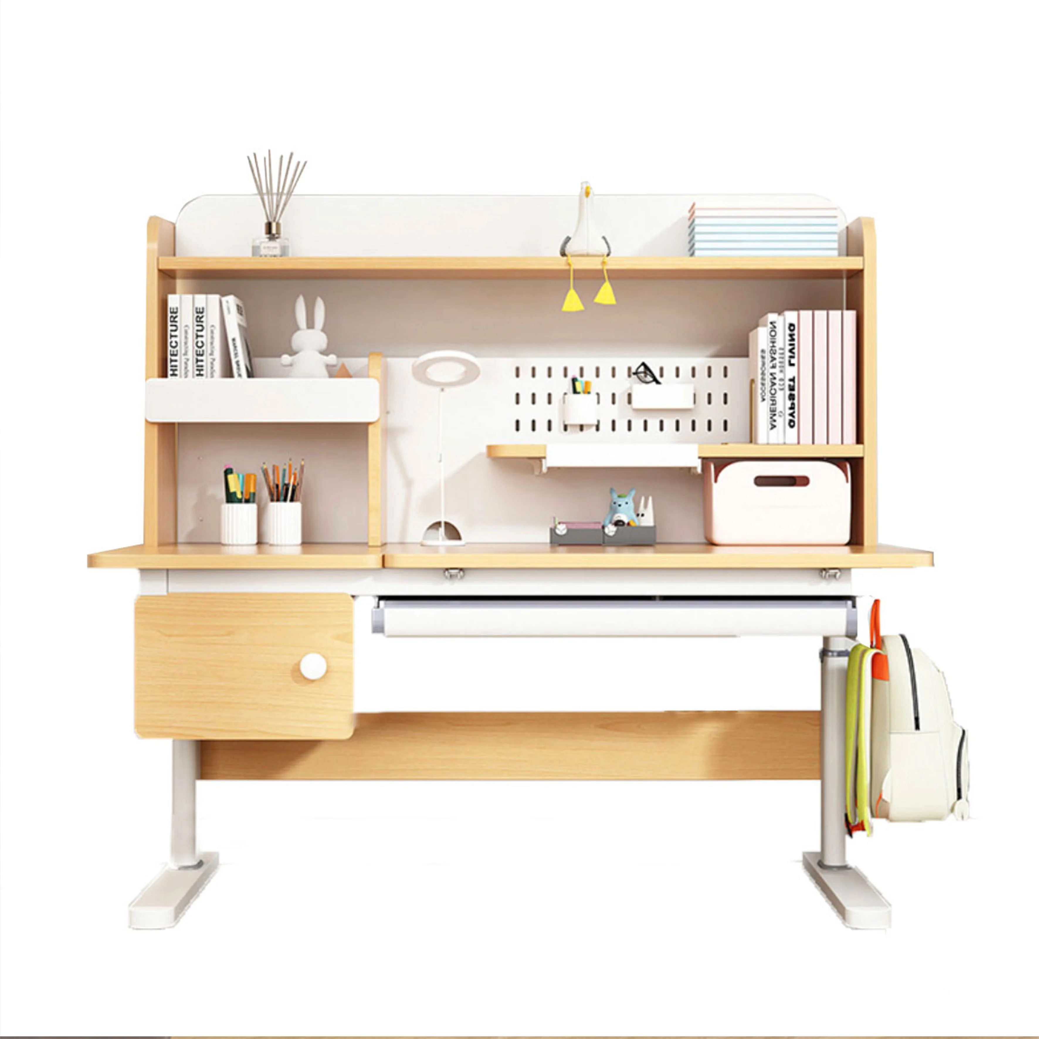 Kids Study Desk and Chair for Children Learning and Drawing and Painting Reading Ergonomics Funiture