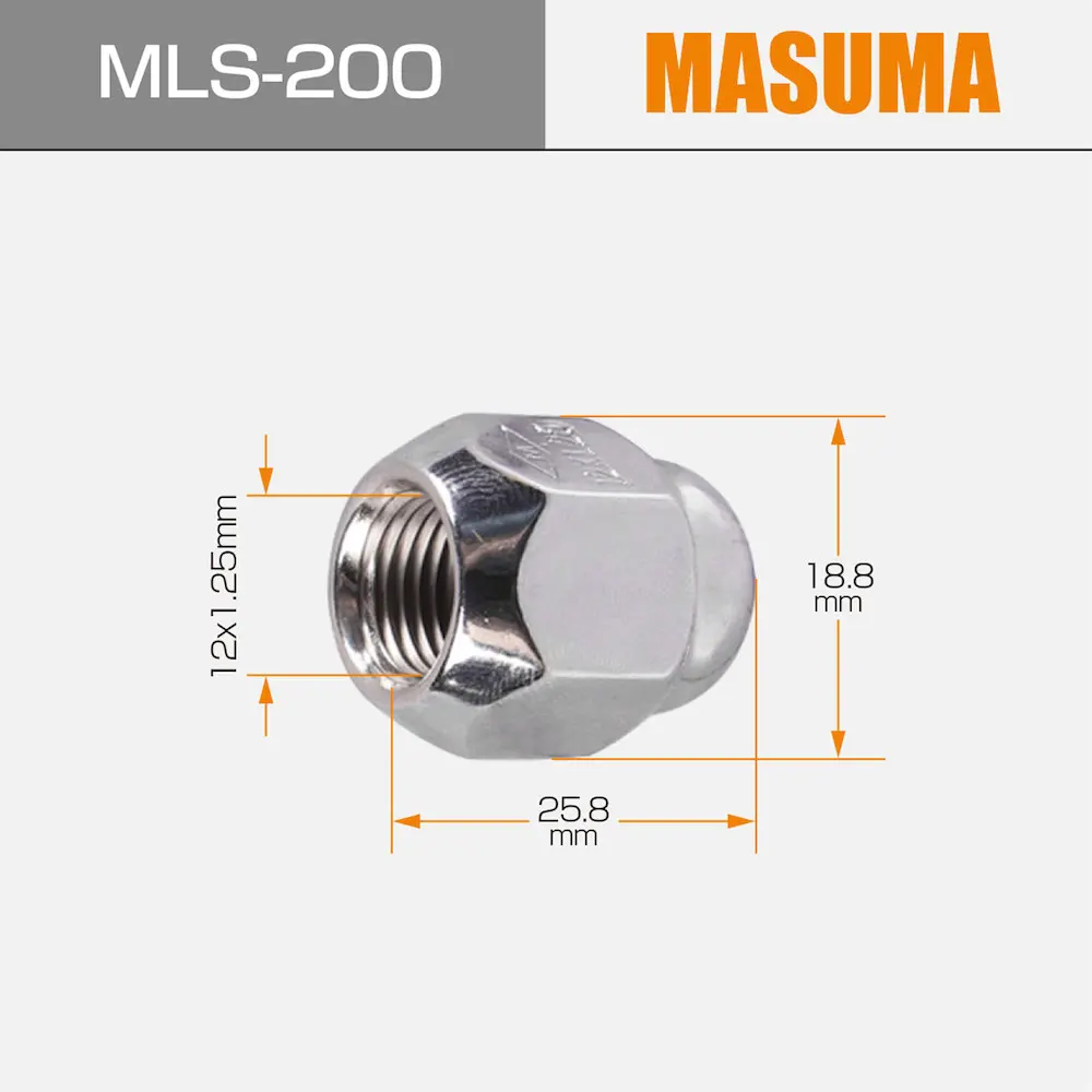 MLS-200 MASUMA M 12x1.25 (R) wrench 19 Car brass adjust bolt For car 623006020 623006021 28171AG000 28171AJ000