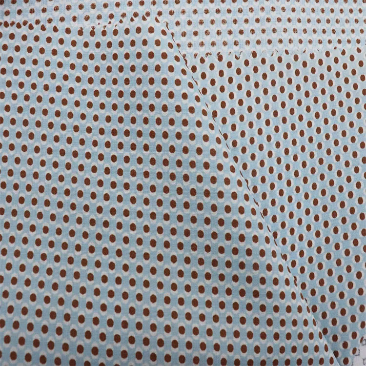 
DIMENSIONAL 65 cotton 35 polyester printed crepe fabric for bed spread 