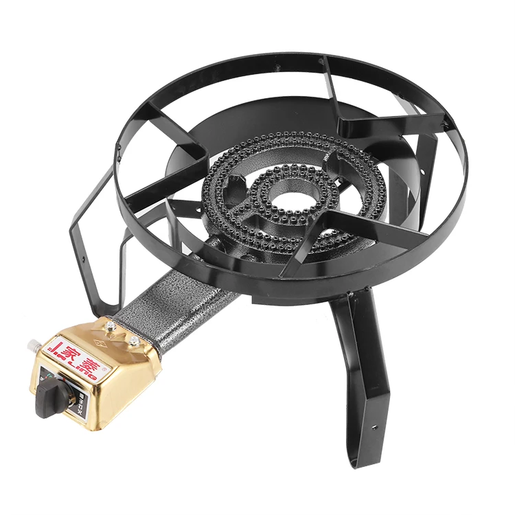 
 Уличная газовая плита для кемпинга, пропановая газовая плита низкого давления, портативная чугунная горелка для террасы  