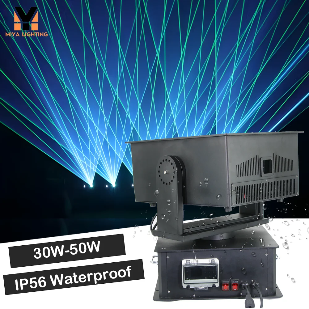 Hot sale full color waterproof outdoor dj disco stage ilda control beam effect animation laser lights for night club stage