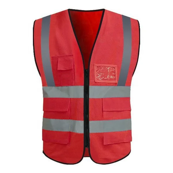 Hot sale construction knitted reflective vest customized printed reflective vest