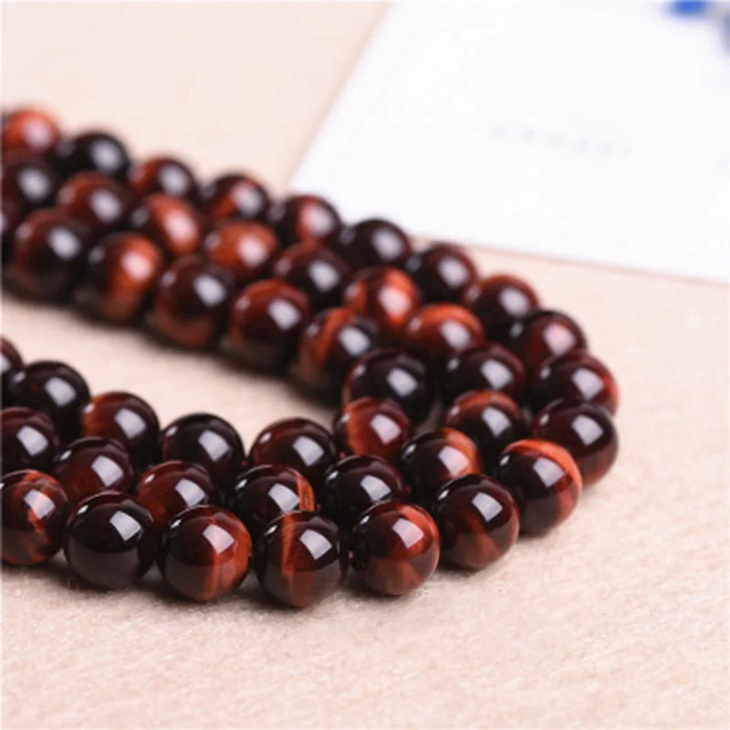 
Natural round agate stone amber loose lava stone tiger eye gemstone bead fashion crystal beads crystal metal bead 