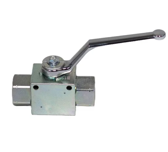 Hydraulic high pressure carbon steel shut off 2 way 3 way  7250 PSI flow control  ball valve