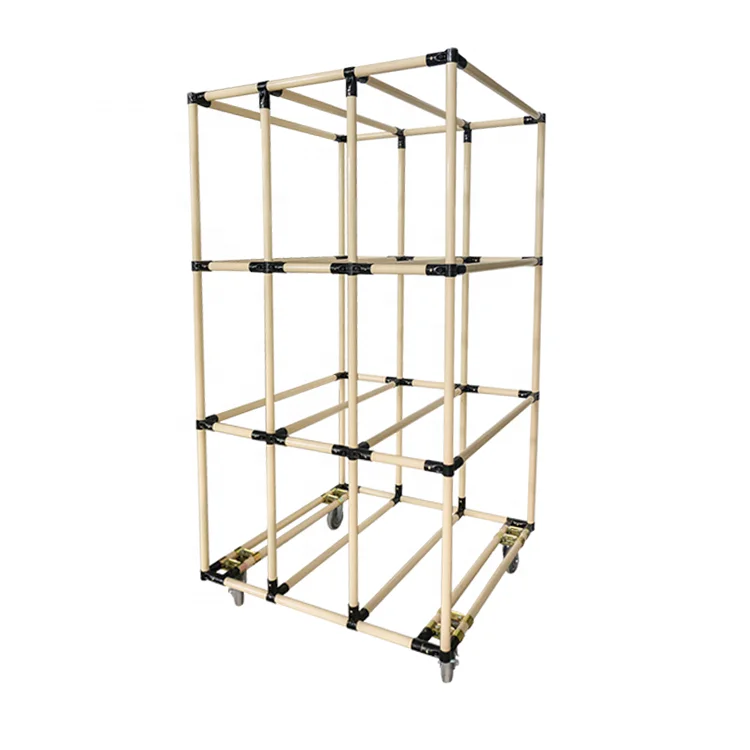 
customized lean tube diy pipe shelves medium duty metal shelves galvanized pipe warehouse rack for auto parts storage 