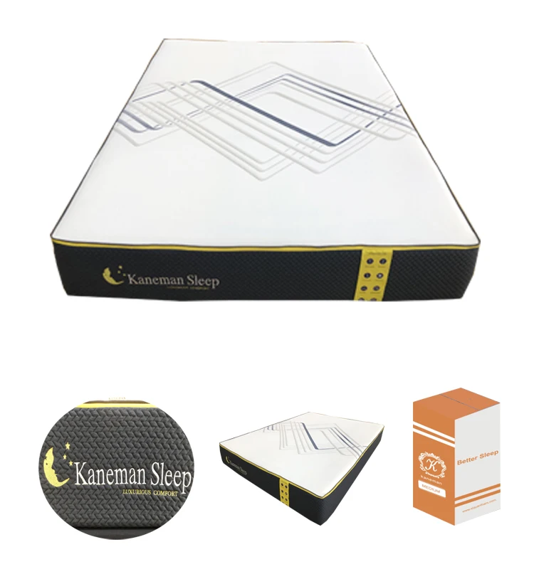 Comfortable King Queen High Density Foam Mattress in Box Rolled Pack Mattress Luxury Natural Latex Memory Foam Bed Mattresses
