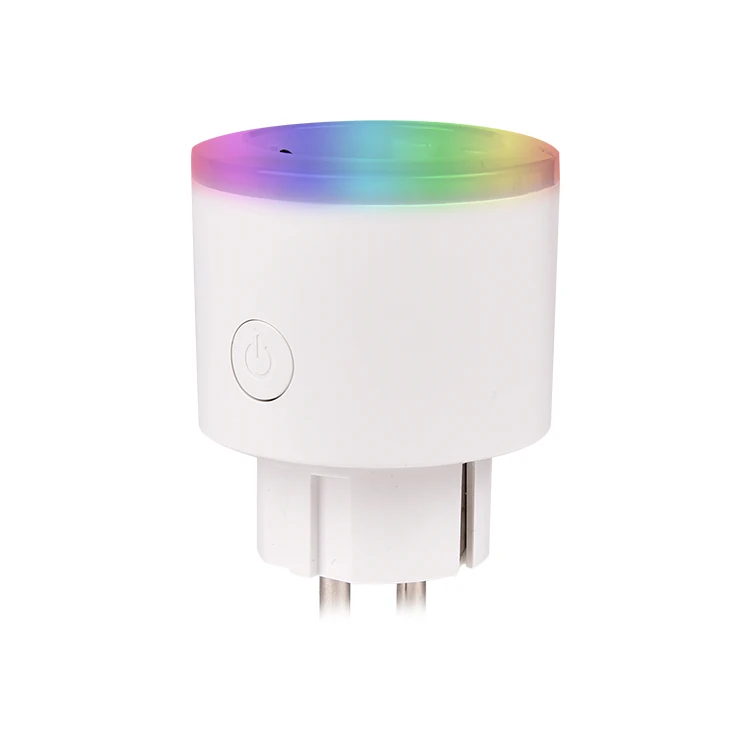 
Yourlite Smart Plug WIFI Home Use, No Hub Required Smart Home Plug Europe Style With RGB Light 