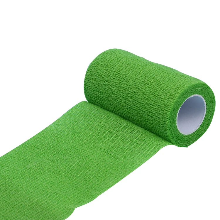 Colorful non-woven elastic veterinary horse Vet wrap bandage without