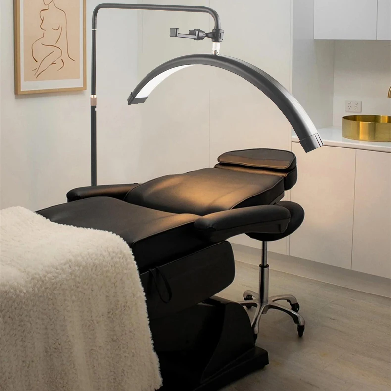 OEM Bi color Bedside Half Ring Lamp 40W 2700-5600K 1600LM LED Moon Lash Light for Eyelash Beauty Tattoo Artists and Makeup.jpg