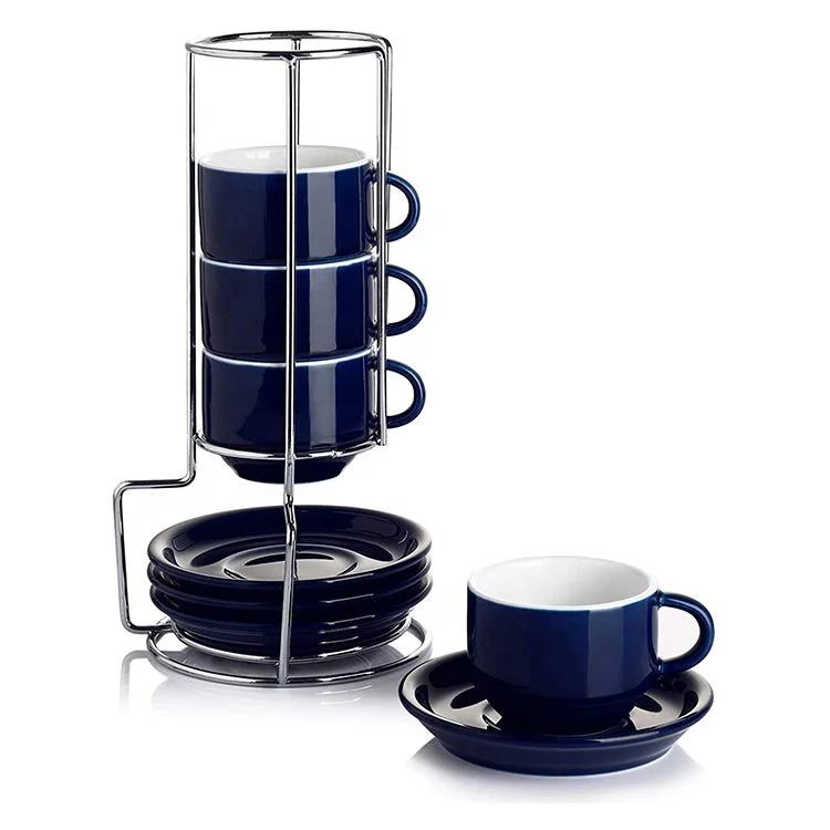 custom printed porcelain cup with saucer plate set wholesale ceramic new bone china coffee tea cups and saucers with rack