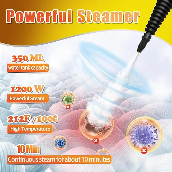 with cleaner small upholstery handheld powerful multipurpose vacuum wireless 1000w steam furniture portable steam cleaner 1000w
