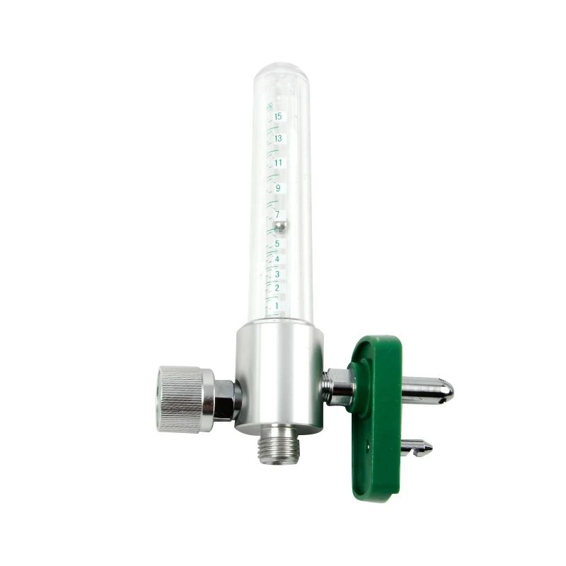 Medical Instrument Wall Type Oxygen Flowmeter With Chemetron /Ohmeda/ Barb Adapter