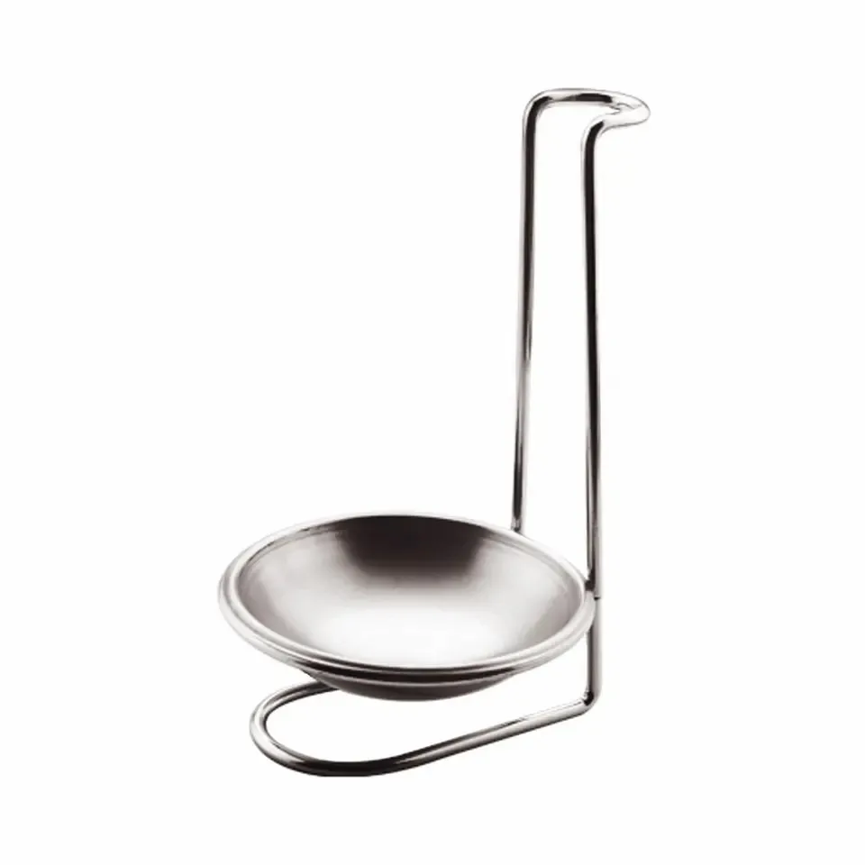Stainless steel 201 Kitchen soup spoon holder plate,soup shell rack