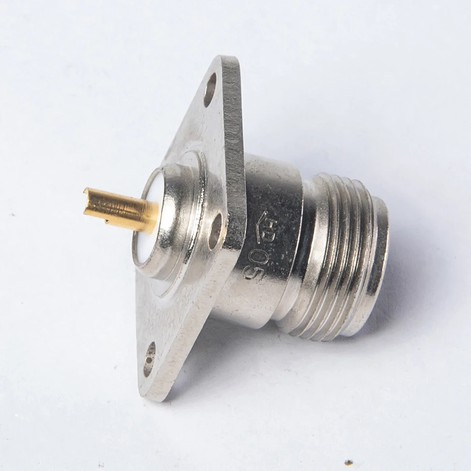 Flange Mount female 4 hole flange Panel installation for ROV N Connector RF coaxial