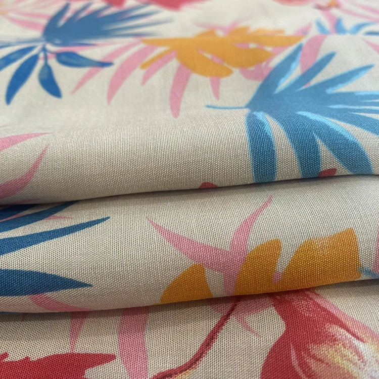 Shaoxing textiles wholesale 2023 high quality 45s 100% rayon 95gsm viscose/rayon  fabric for clothing