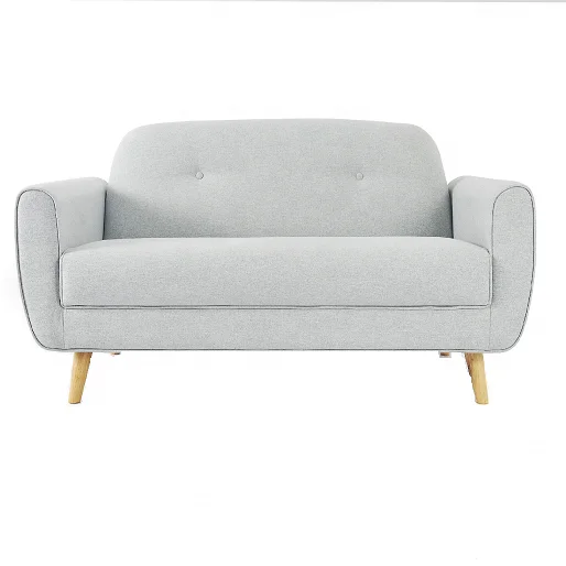 Nisco дизайн с пуговицами из пены эффектом памяти 2-местный диван для гостиной диван-кровать цельными деревянными ножками