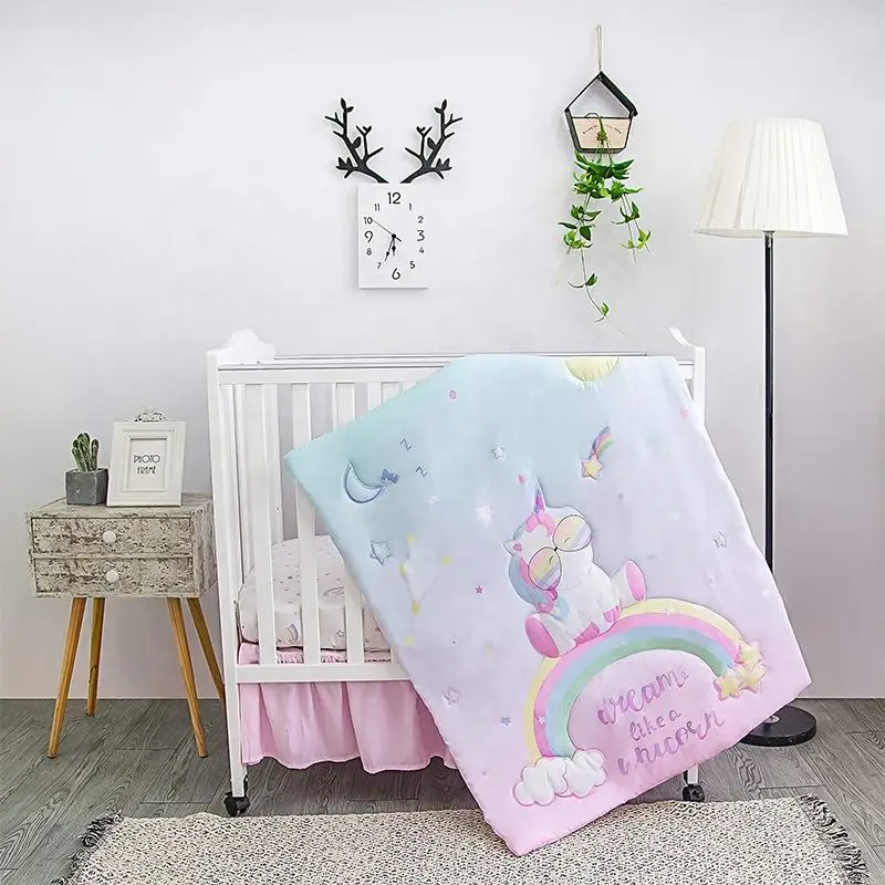 Beautiful Baby Crib Bedding Set Comfortable cribbing Quilt