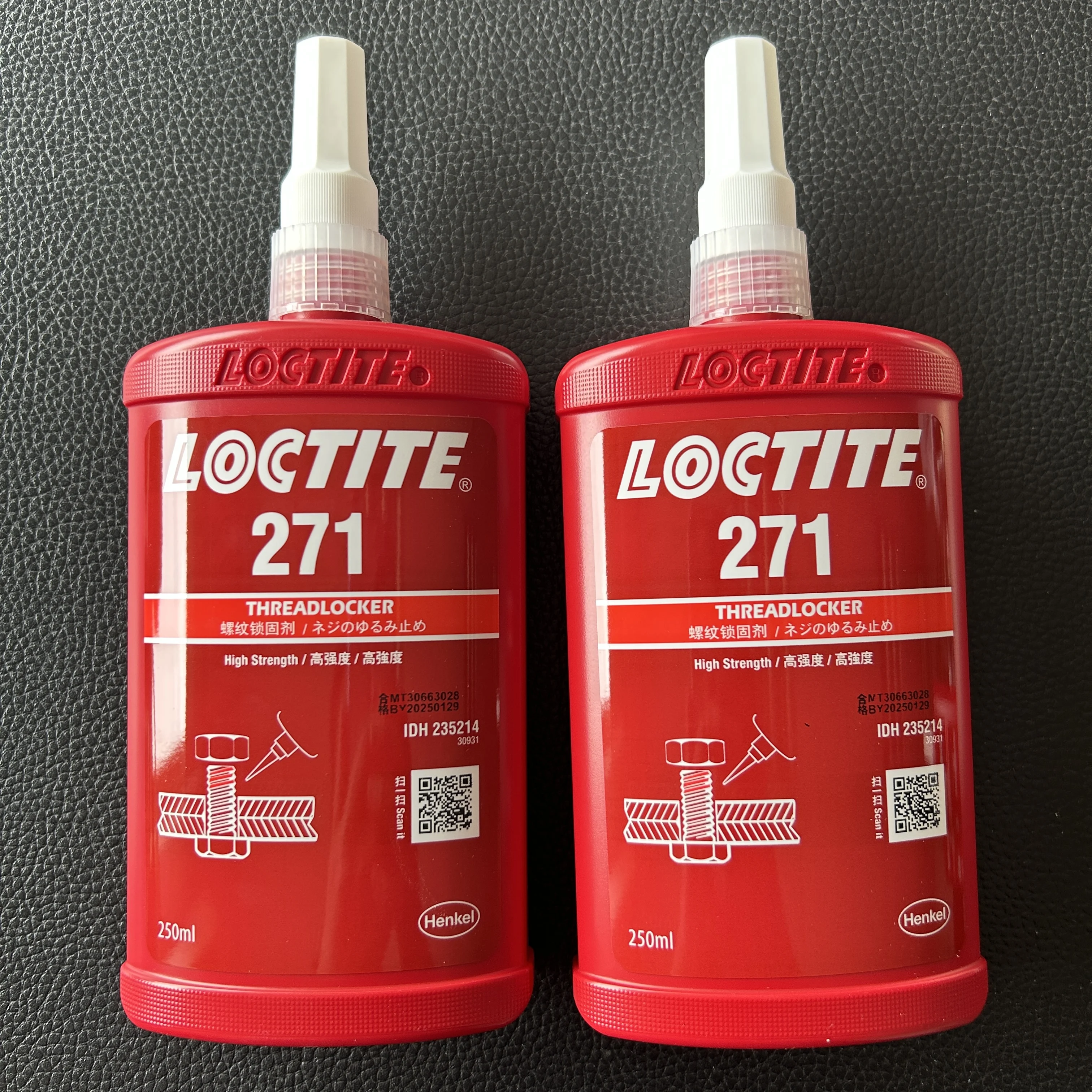 original henkel Loctite 271 250ml  thread locker high strength