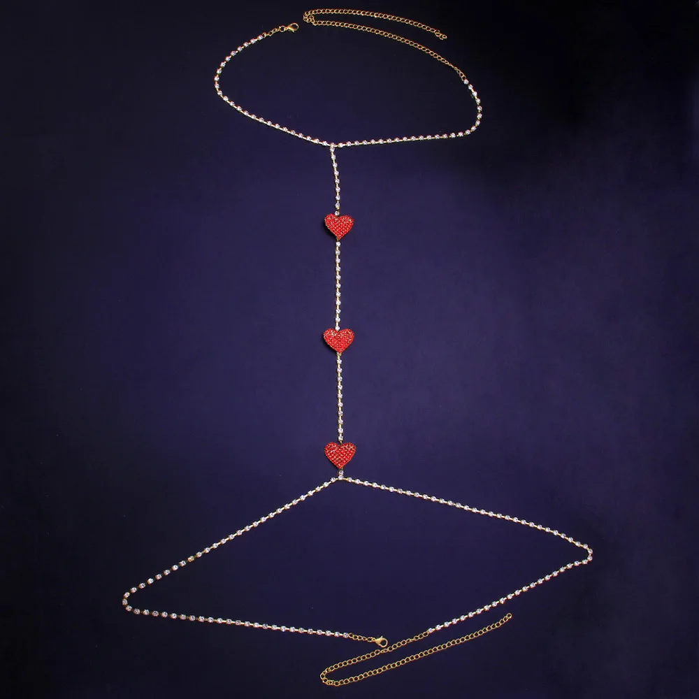  NAKAMURA Sexy beach bikini body chain fashion versatile multi-layer love neckband