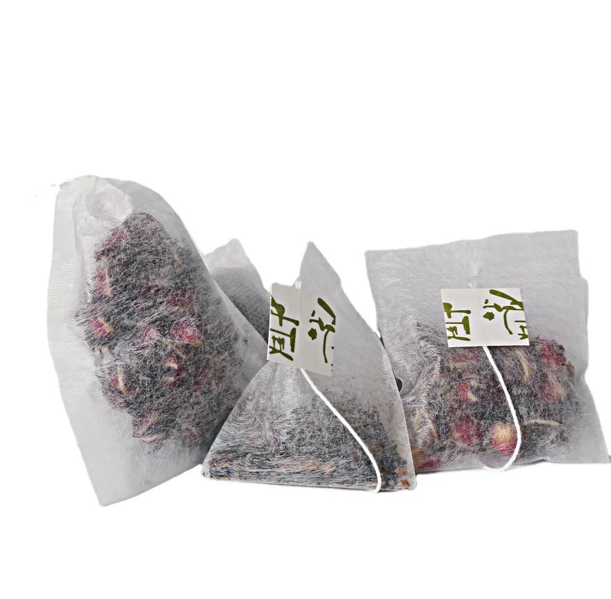 Factory food grade corn fiber pla biodegradable empty pyramid tea bag