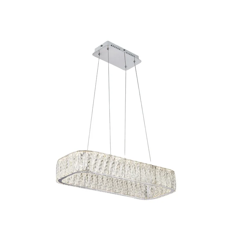 Абсолютно новая технология морской Выдвижной светодиодный линейный подвесной Хрустальный подвесной светильник