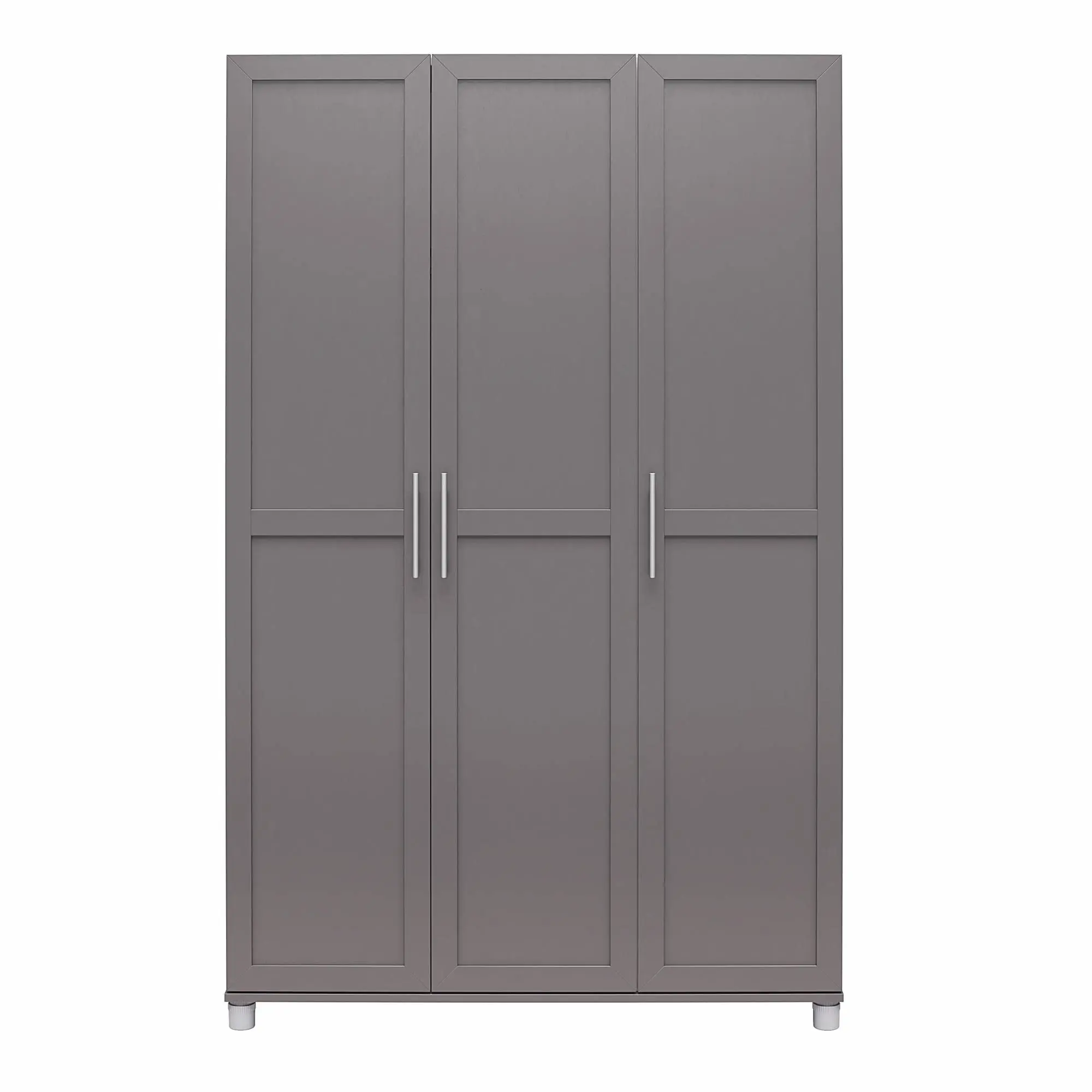 Factory wooden furniture modern large storage bedroom cabinet wardrobe with hanging rod