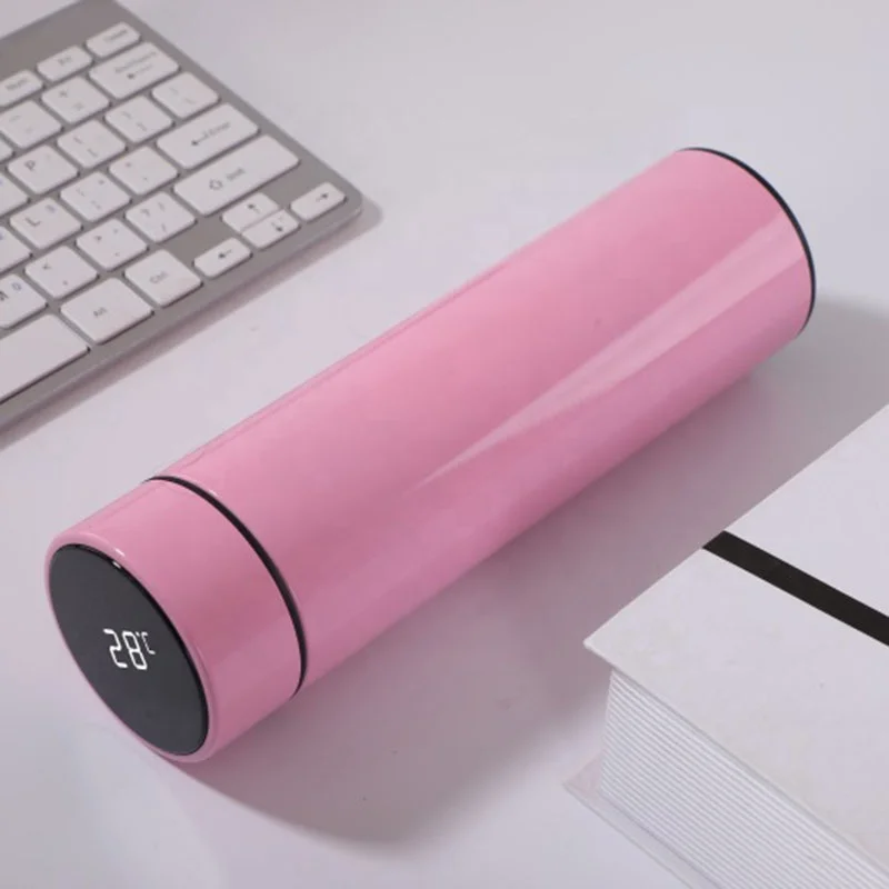 Water Bottle Tea Infuser Bottle Travel Mug with Smart LED Touch Screen Keep Hot Or Cold Water Bottle