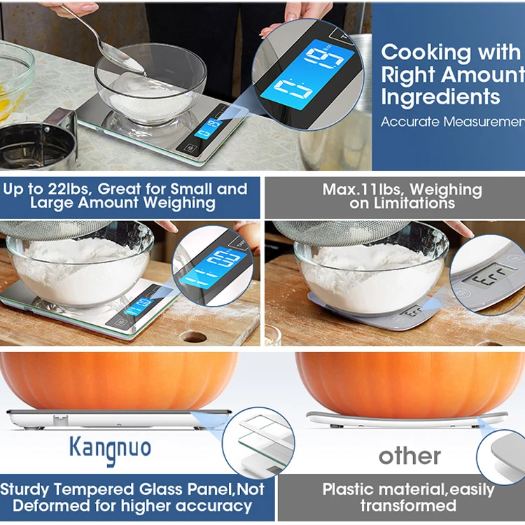 Professional Precision Nutritional  5000g 11Lb Digital Weighing Electronic Food Scale Kitchen Scale Wholesale