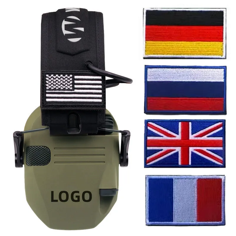 Shooter Hearing Protection Microphones Electronic Protective Earmuffs Shooting Ear Muffs Tactical Shooting Headphones