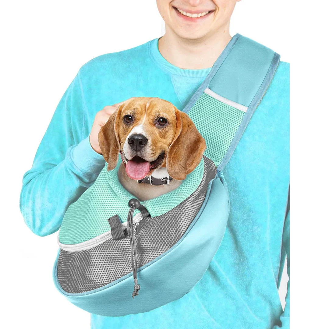 Small Dog Puppy Pet Sling Carrier Cat Carrying Bag Purse Pouch Yorkie Baby Papoose BJorn-Travel Front Backpack Chest Body Holder