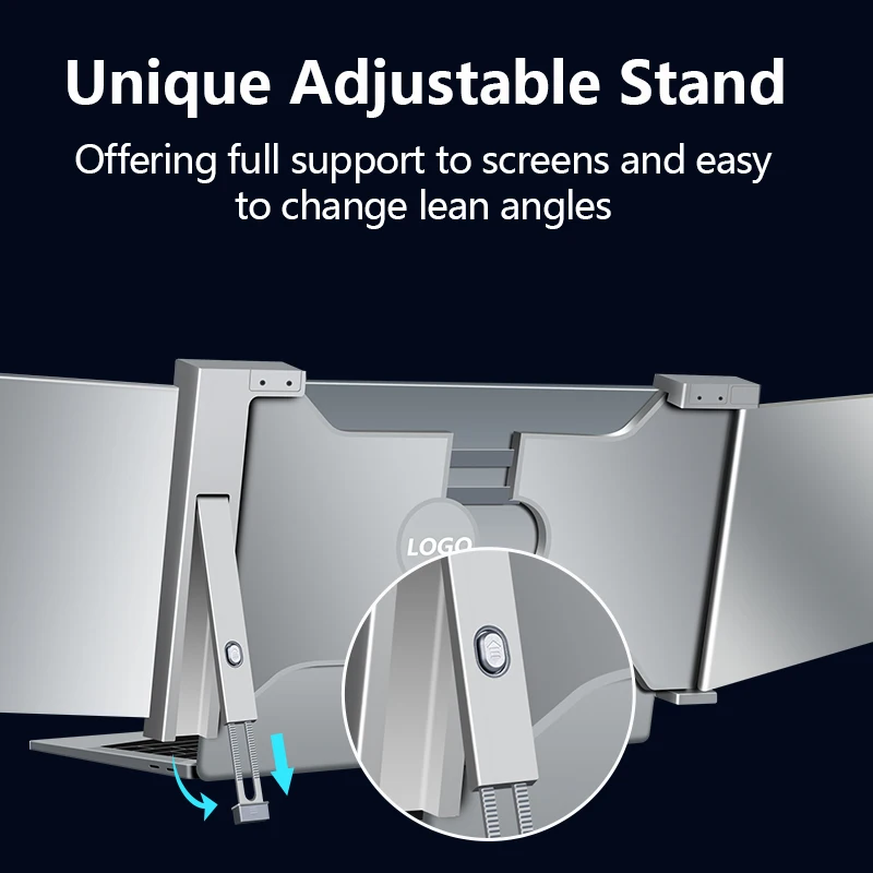 Portable Monitor Laptop Screen Extender 11.6 Dual Display FHD IPS Monitor Extender for Compatible with 13-16' Mac PC/Notebook