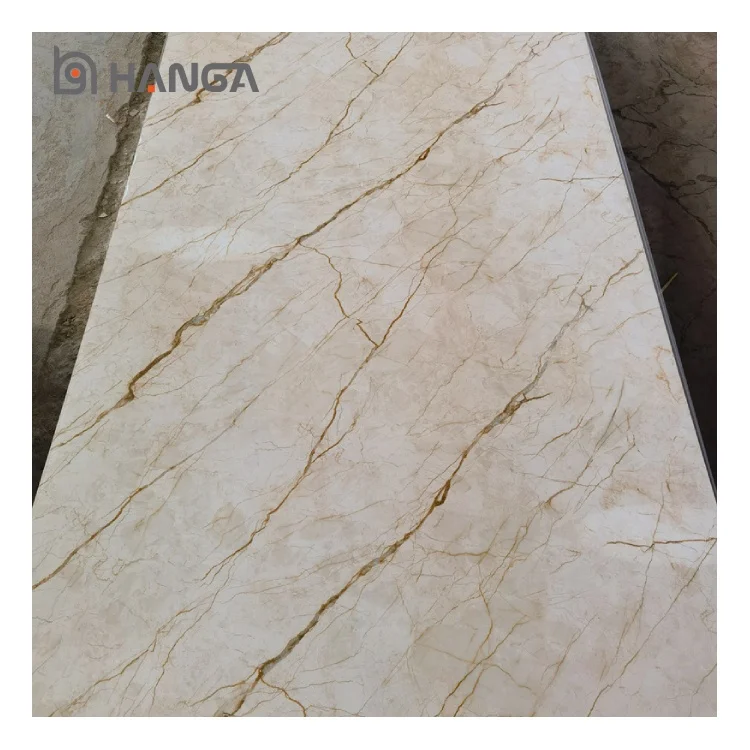 High Glossy Digital Printing Uv Marble Pvc Wall Panels Sheet