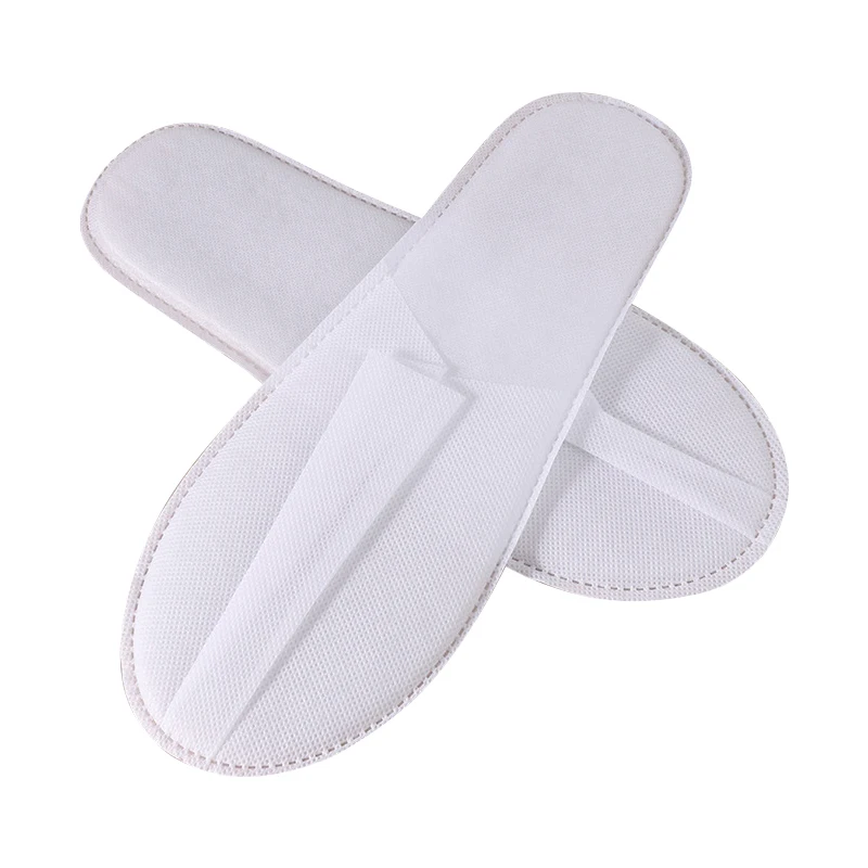 Cheap Hotel Disposable Slipper Machine Made White Black Eco Non Woven Slippers