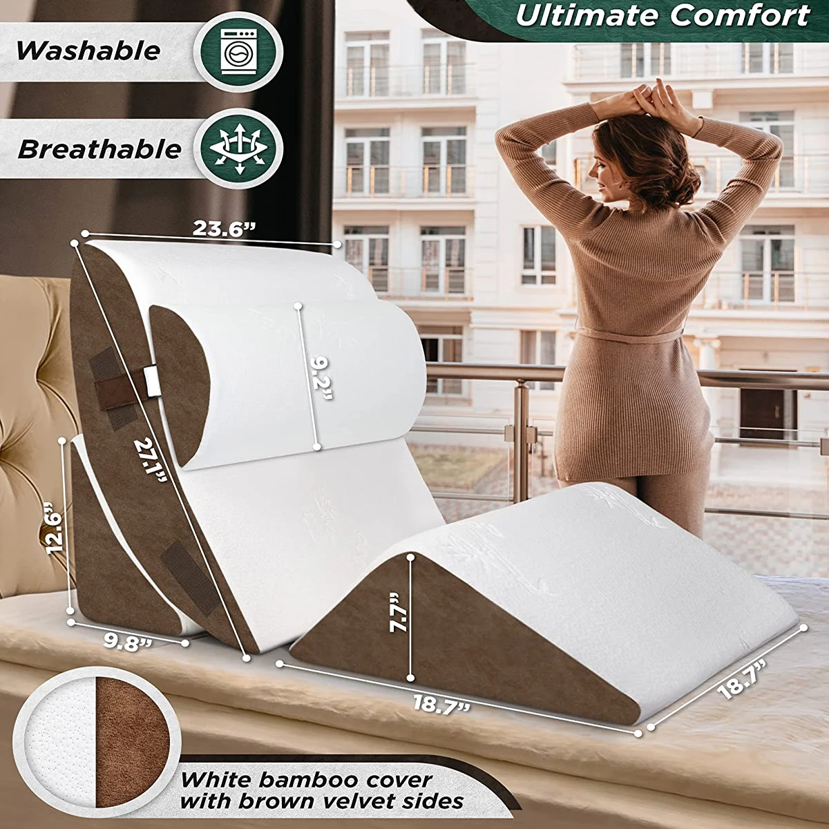 4 шт., ортопедические подушки из пены с эффектом памяти Подушка для секса