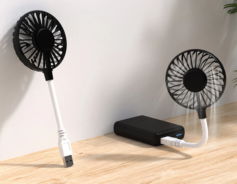 2023 Best Selling Adjustable Portable Hand Held USB Mini Flexible Emergency Cool Fans With Brushless Motor For Laptop Power Bank