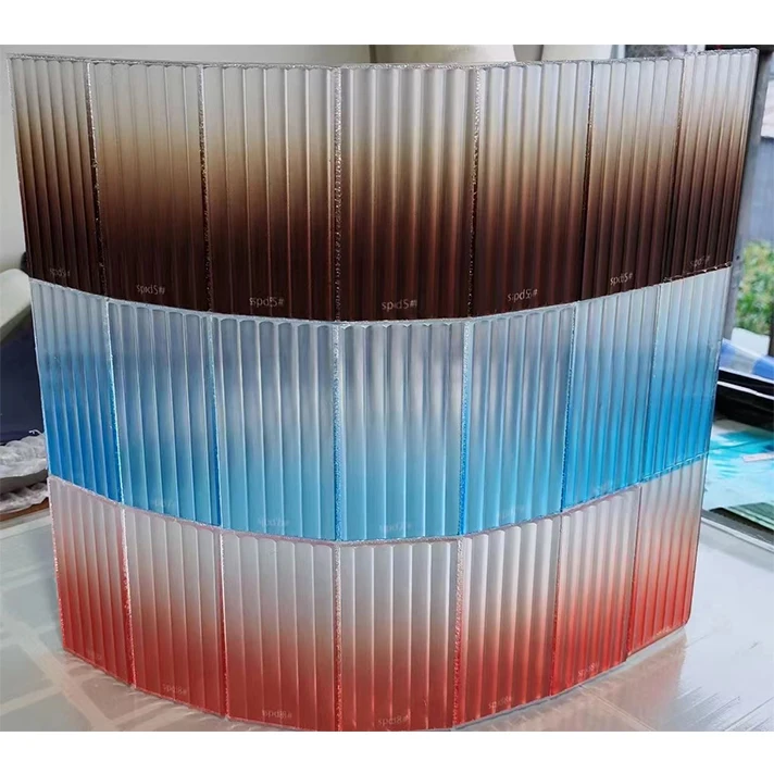 China Glass Suppliers Building Tempered Glass Partition Patterned Corrugated Glass Sheet