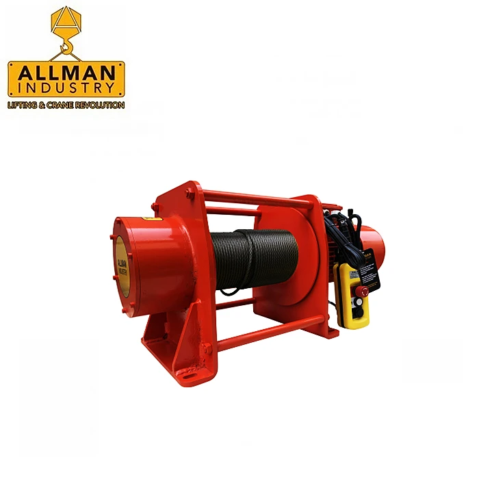 Allman CE Approved M4 500Kg Industrial Construction Works Use Heavy Duty Electric Winch