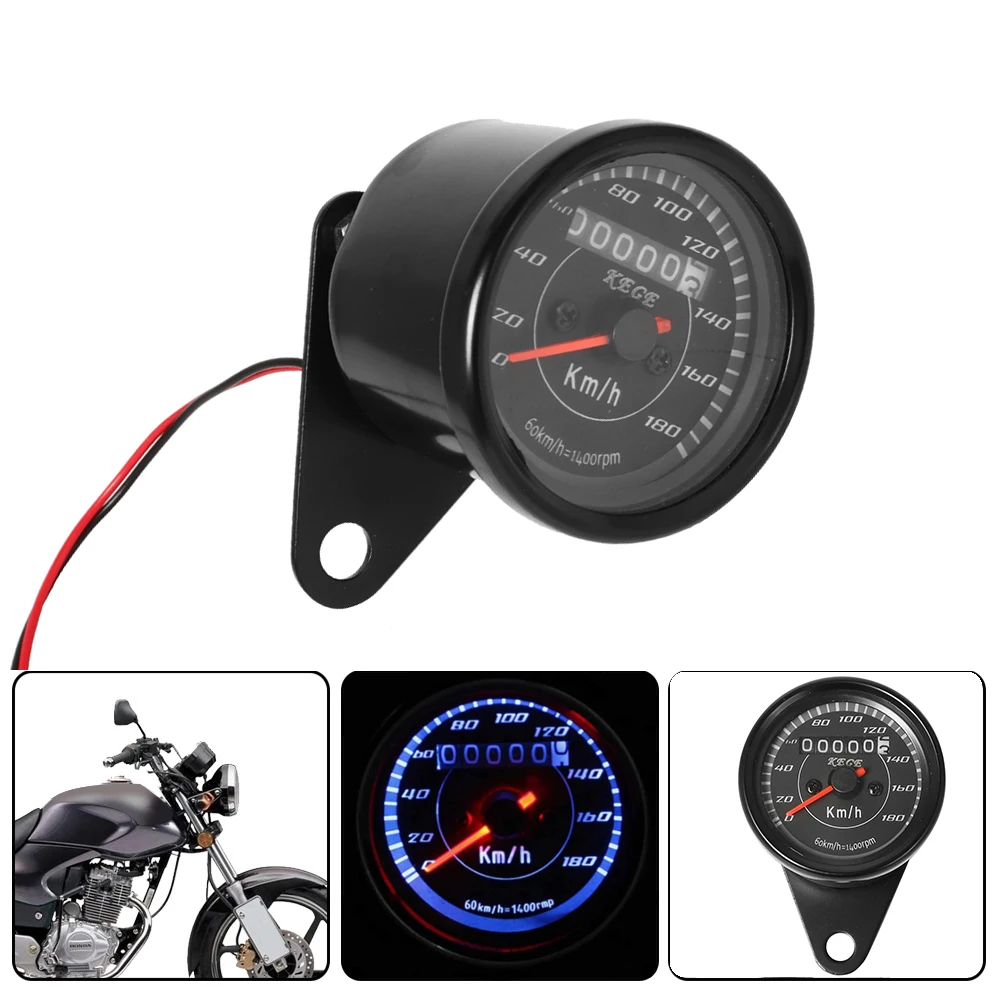 Scooter ATV Meter Universal Motorcycle Digital Speedometer Retro LCD Odometer Gauge Oil Level Cafe Racer Tachometer indicator